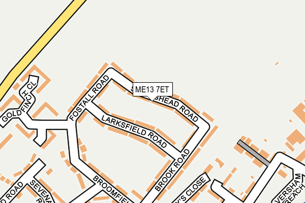 ME13 7ET map - OS OpenMap – Local (Ordnance Survey)