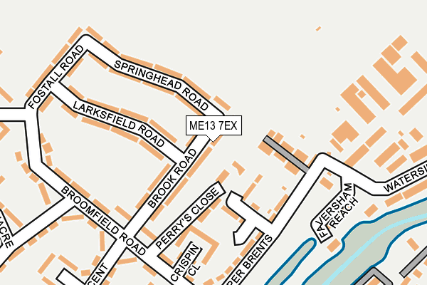ME13 7EX map - OS OpenMap – Local (Ordnance Survey)