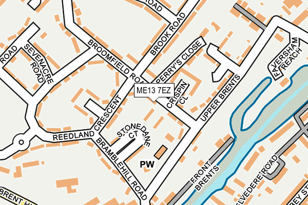 ME13 7EZ map - OS OpenMap – Local (Ordnance Survey)