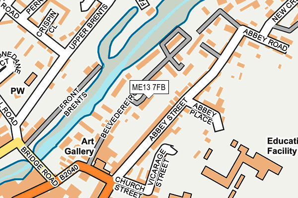 ME13 7FB map - OS OpenMap – Local (Ordnance Survey)