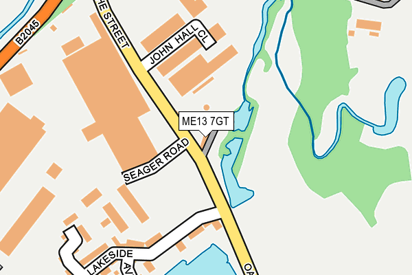 ME13 7GT map - OS OpenMap – Local (Ordnance Survey)