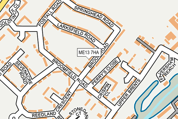 ME13 7HA map - OS OpenMap – Local (Ordnance Survey)