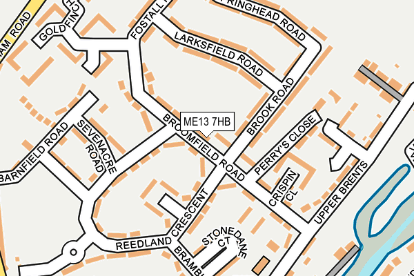 ME13 7HB map - OS OpenMap – Local (Ordnance Survey)