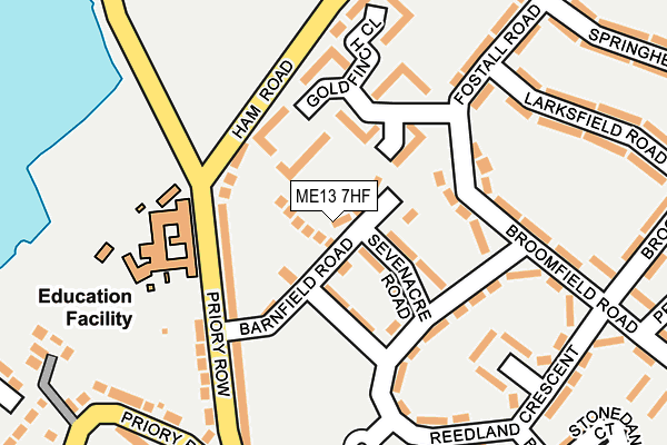 ME13 7HF map - OS OpenMap – Local (Ordnance Survey)