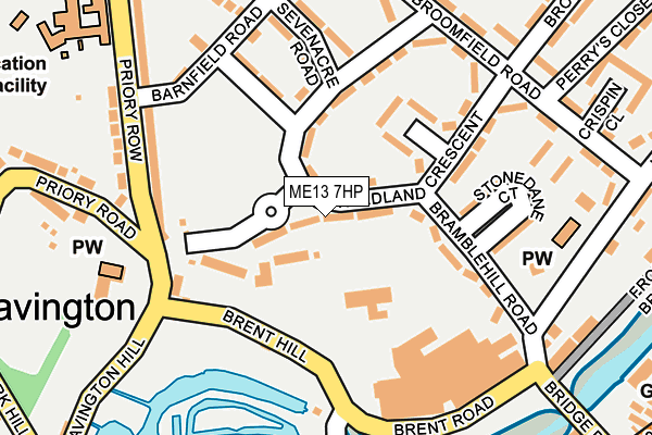 ME13 7HP map - OS OpenMap – Local (Ordnance Survey)