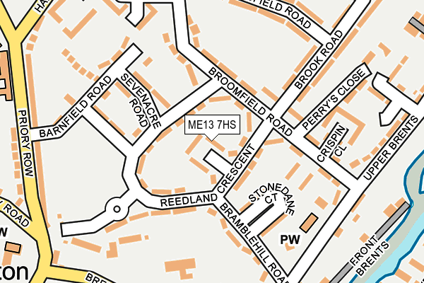 ME13 7HS map - OS OpenMap – Local (Ordnance Survey)