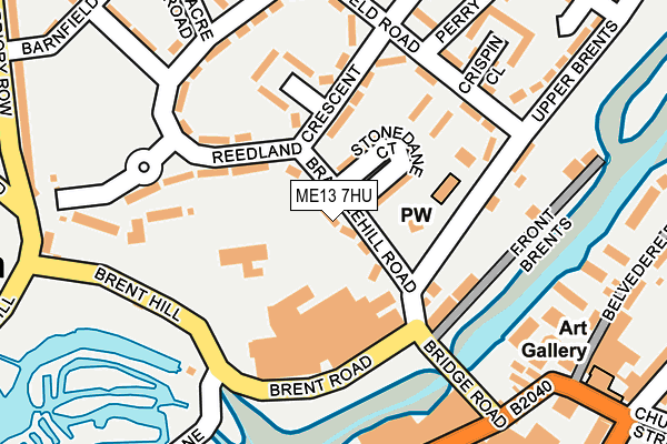 ME13 7HU map - OS OpenMap – Local (Ordnance Survey)
