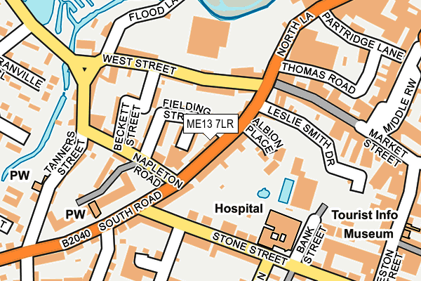 ME13 7LR map - OS OpenMap – Local (Ordnance Survey)