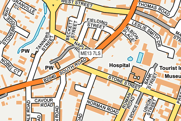 ME13 7LS map - OS OpenMap – Local (Ordnance Survey)