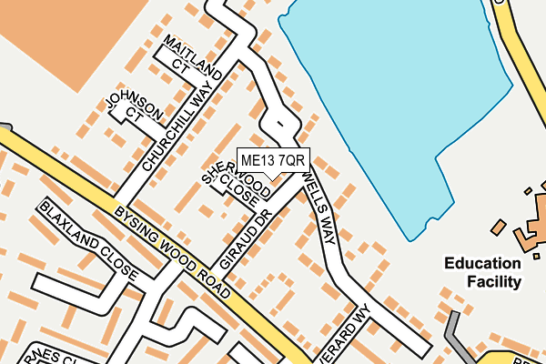 ME13 7QR map - OS OpenMap – Local (Ordnance Survey)
