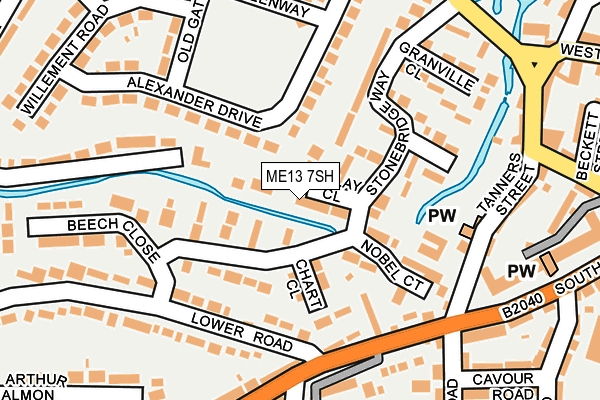 ME13 7SH map - OS OpenMap – Local (Ordnance Survey)