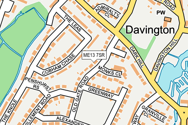 ME13 7SR map - OS OpenMap – Local (Ordnance Survey)