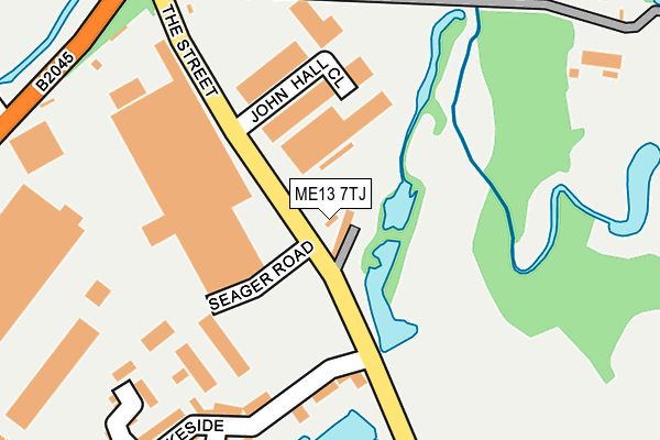 ME13 7TJ map - OS OpenMap – Local (Ordnance Survey)