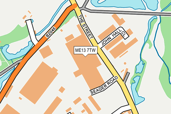 ME13 7TW map - OS OpenMap – Local (Ordnance Survey)