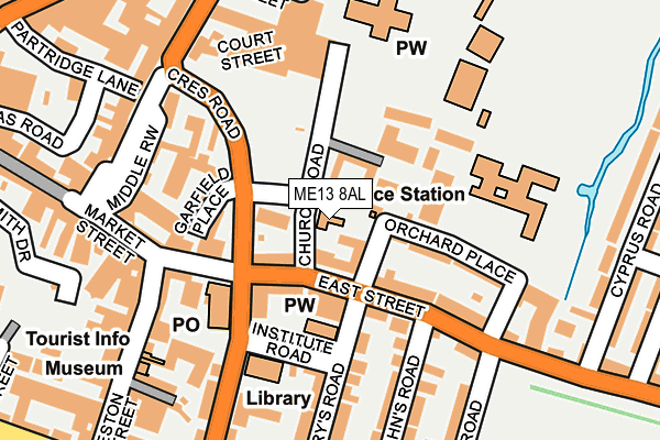 ME13 8AL map - OS OpenMap – Local (Ordnance Survey)