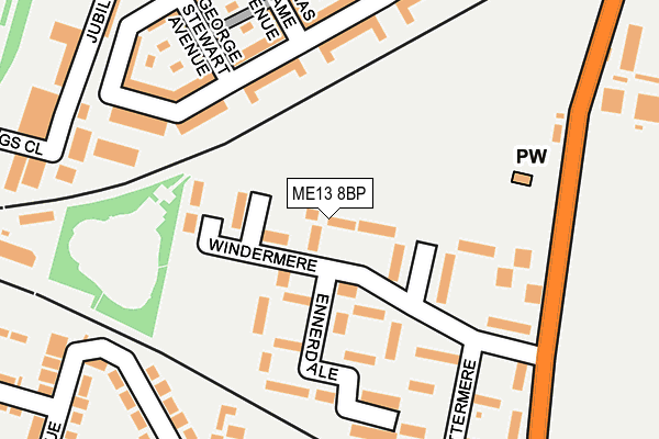 ME13 8BP map - OS OpenMap – Local (Ordnance Survey)