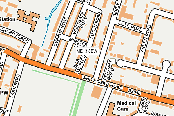 ME13 8BW map - OS OpenMap – Local (Ordnance Survey)
