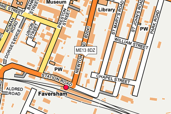 ME13 8DZ map - OS OpenMap – Local (Ordnance Survey)