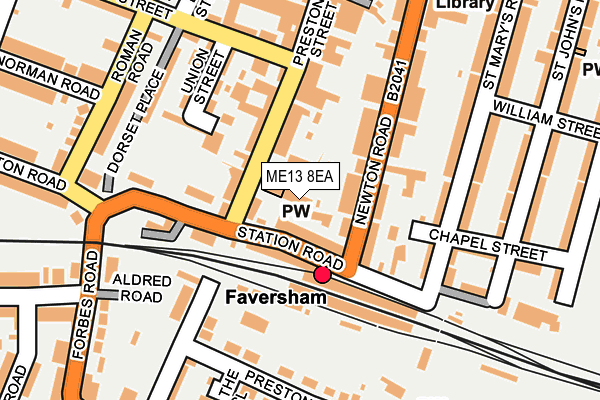 ME13 8EA map - OS OpenMap – Local (Ordnance Survey)