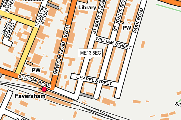 ME13 8EG map - OS OpenMap – Local (Ordnance Survey)