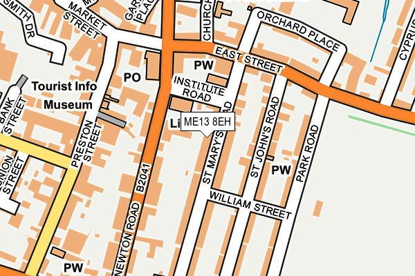 ME13 8EH map - OS OpenMap – Local (Ordnance Survey)