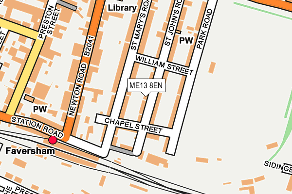 ME13 8EN map - OS OpenMap – Local (Ordnance Survey)