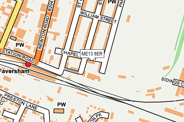 ME13 8ER map - OS OpenMap – Local (Ordnance Survey)