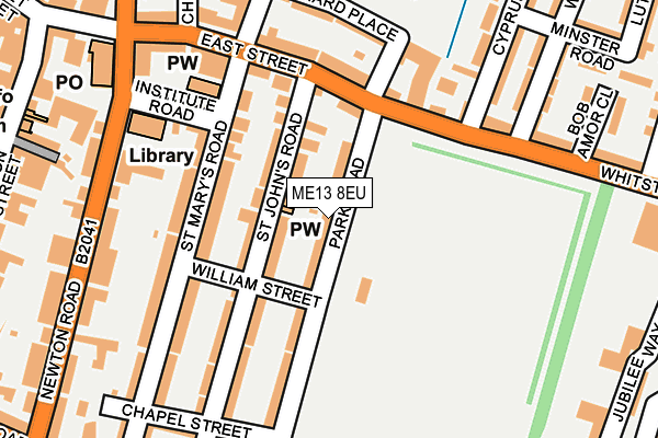 ME13 8EU map - OS OpenMap – Local (Ordnance Survey)