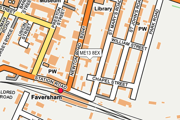 ME13 8EX map - OS OpenMap – Local (Ordnance Survey)