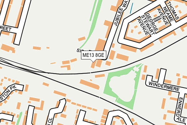 ME13 8GE map - OS OpenMap – Local (Ordnance Survey)