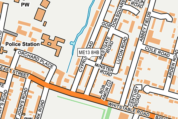 ME13 8HB map - OS OpenMap – Local (Ordnance Survey)