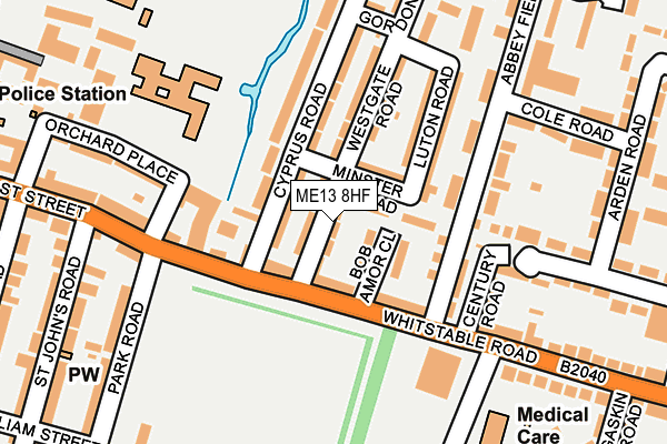ME13 8HF map - OS OpenMap – Local (Ordnance Survey)