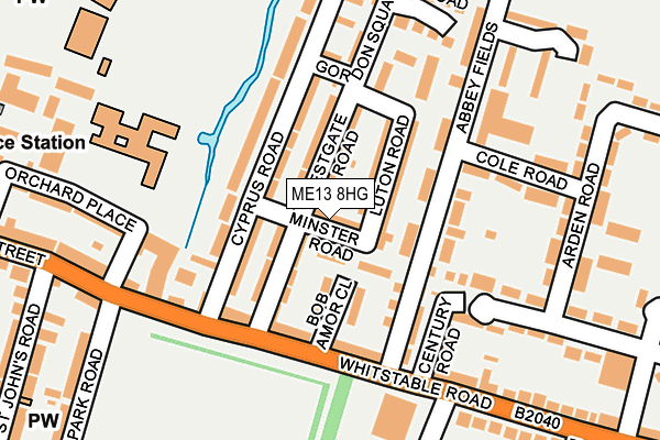ME13 8HG map - OS OpenMap – Local (Ordnance Survey)