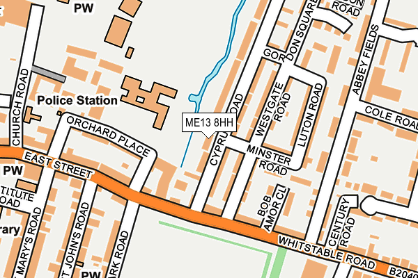 ME13 8HH map - OS OpenMap – Local (Ordnance Survey)