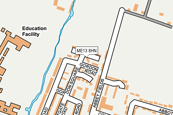 ME13 8HN map - OS OpenMap – Local (Ordnance Survey)