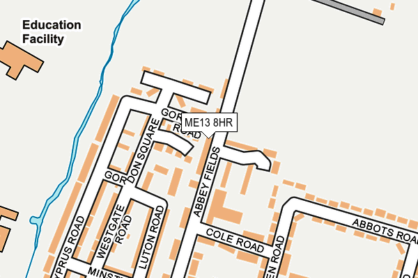 ME13 8HR map - OS OpenMap – Local (Ordnance Survey)