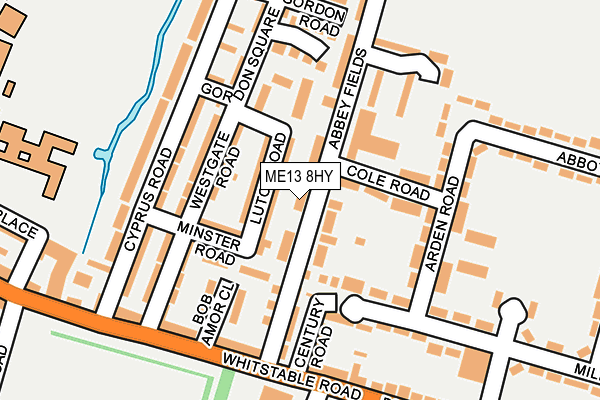 ME13 8HY map - OS OpenMap – Local (Ordnance Survey)