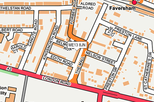 ME13 8JN map - OS OpenMap – Local (Ordnance Survey)