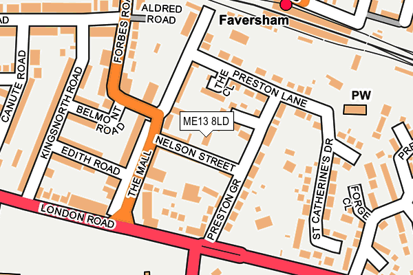 ME13 8LD map - OS OpenMap – Local (Ordnance Survey)