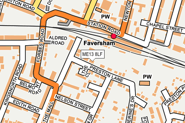 ME13 8LF map - OS OpenMap – Local (Ordnance Survey)