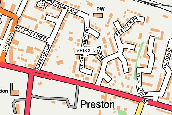 ME13 8LQ map - OS OpenMap – Local (Ordnance Survey)