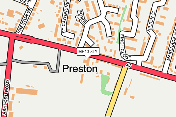 ME13 8LY map - OS OpenMap – Local (Ordnance Survey)