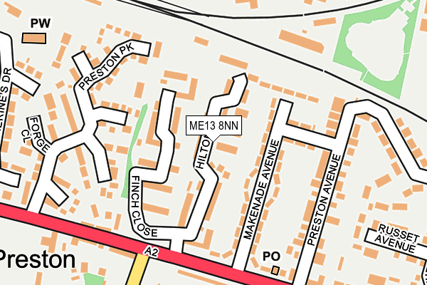 ME13 8NN map - OS OpenMap – Local (Ordnance Survey)