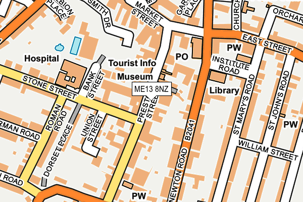 ME13 8NZ map - OS OpenMap – Local (Ordnance Survey)