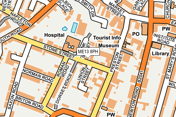 ME13 8PH map - OS OpenMap – Local (Ordnance Survey)
