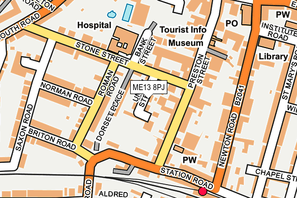 ME13 8PJ map - OS OpenMap – Local (Ordnance Survey)