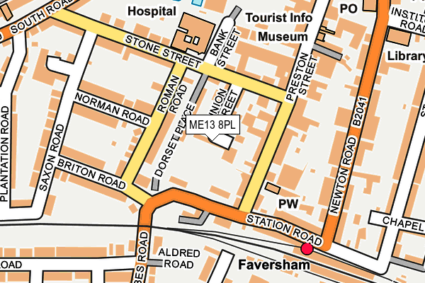 ME13 8PL map - OS OpenMap – Local (Ordnance Survey)