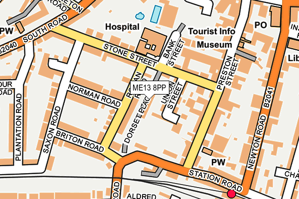 ME13 8PP map - OS OpenMap – Local (Ordnance Survey)