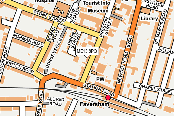 ME13 8PQ map - OS OpenMap – Local (Ordnance Survey)