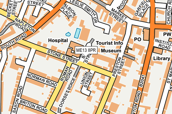 ME13 8PR map - OS OpenMap – Local (Ordnance Survey)